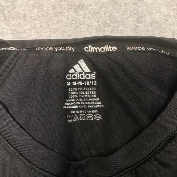 Adidas Wilson's Activewear Shirt Bundle Boys M(10-12) Black Long Sleeve Tops - Picture 7 of 9